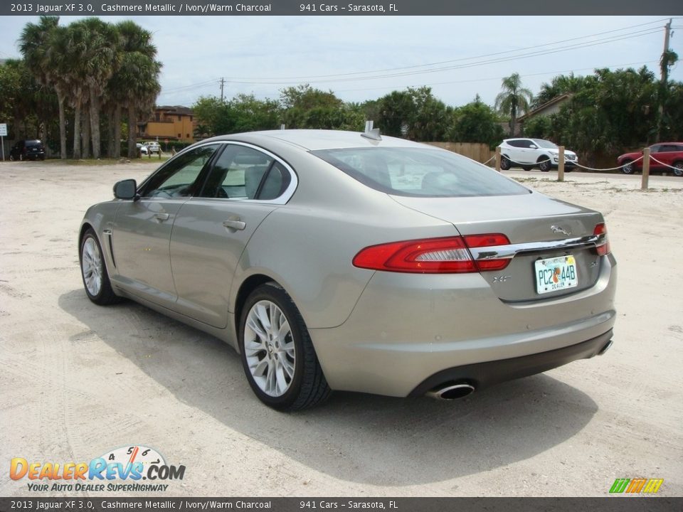 2013 Jaguar XF 3.0 Cashmere Metallic / Ivory/Warm Charcoal Photo #5