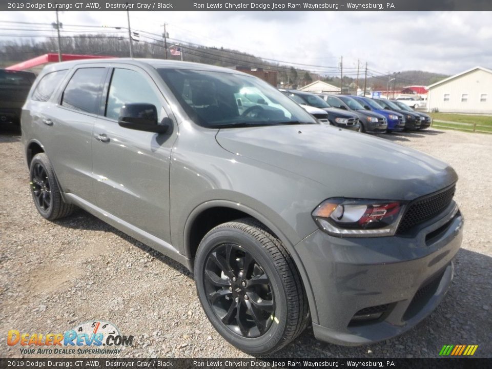 2019 Dodge Durango GT AWD Destroyer Gray / Black Photo #7