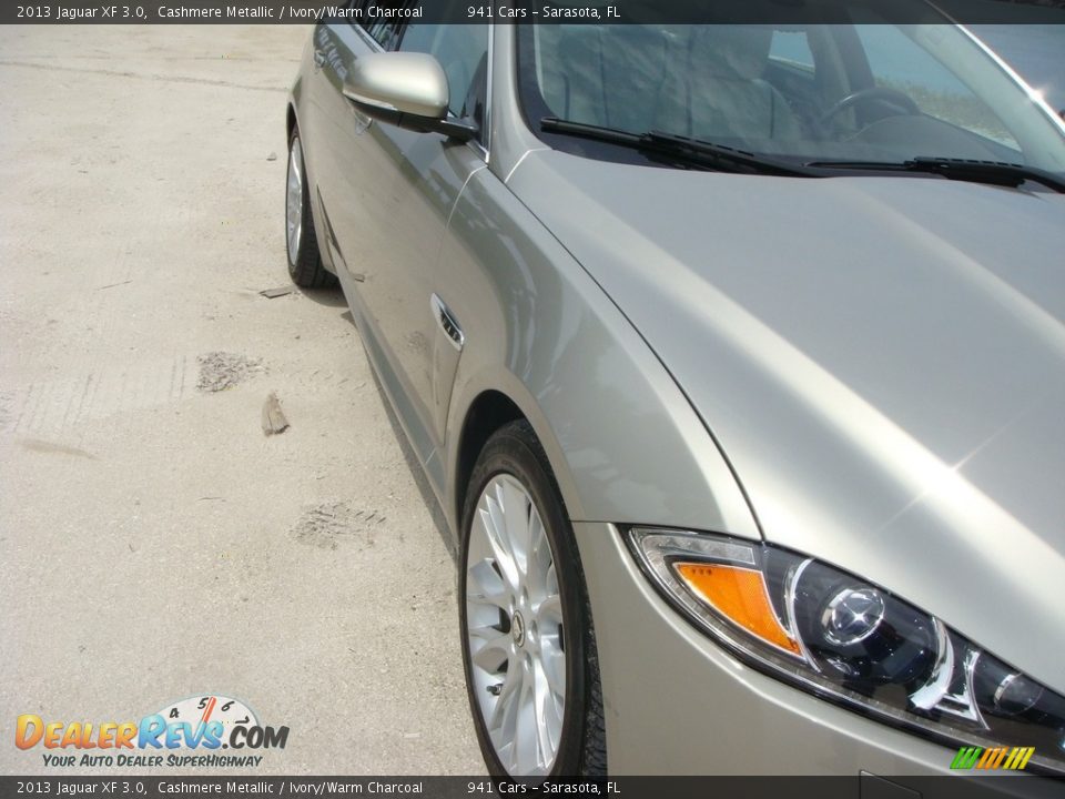 2013 Jaguar XF 3.0 Cashmere Metallic / Ivory/Warm Charcoal Photo #9