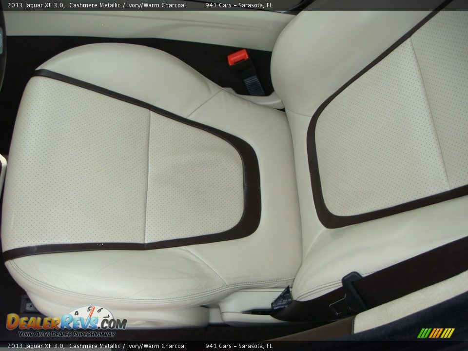 2013 Jaguar XF 3.0 Cashmere Metallic / Ivory/Warm Charcoal Photo #11
