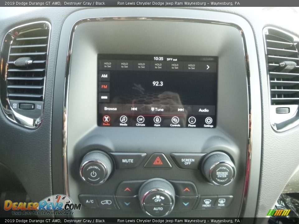 2019 Dodge Durango GT AWD Destroyer Gray / Black Photo #17