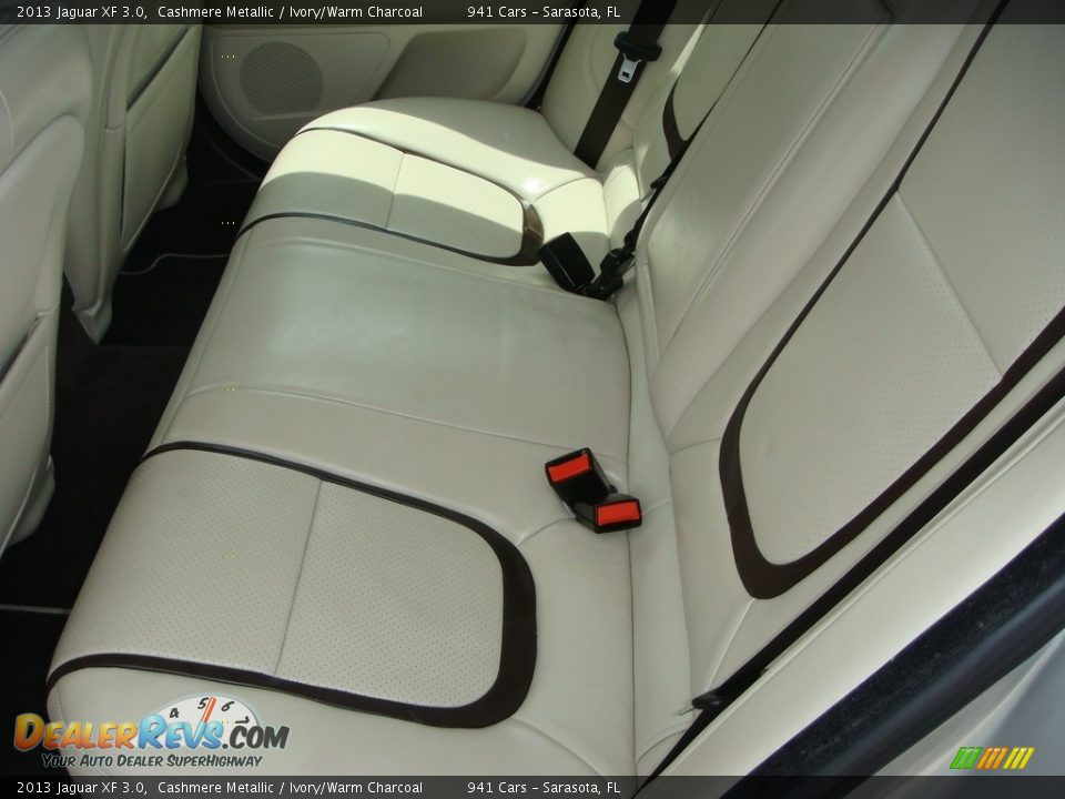 2013 Jaguar XF 3.0 Cashmere Metallic / Ivory/Warm Charcoal Photo #16