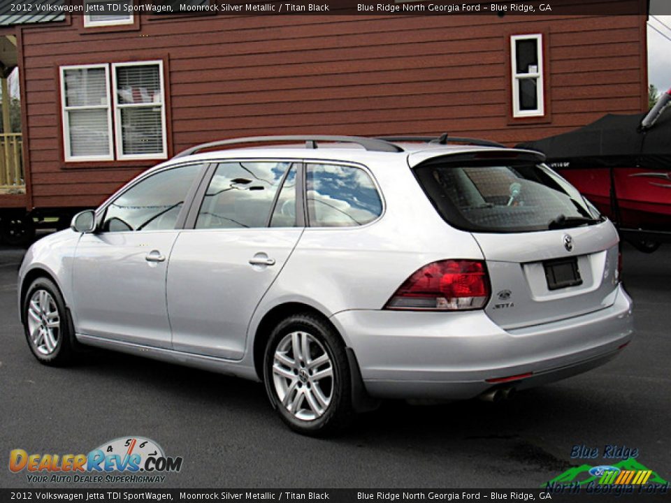 2012 Volkswagen Jetta TDI SportWagen Moonrock Silver Metallic / Titan Black Photo #3