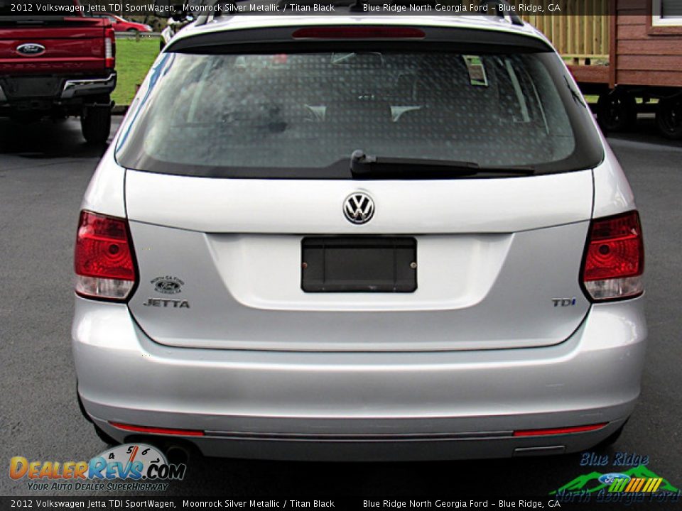 2012 Volkswagen Jetta TDI SportWagen Moonrock Silver Metallic / Titan Black Photo #4