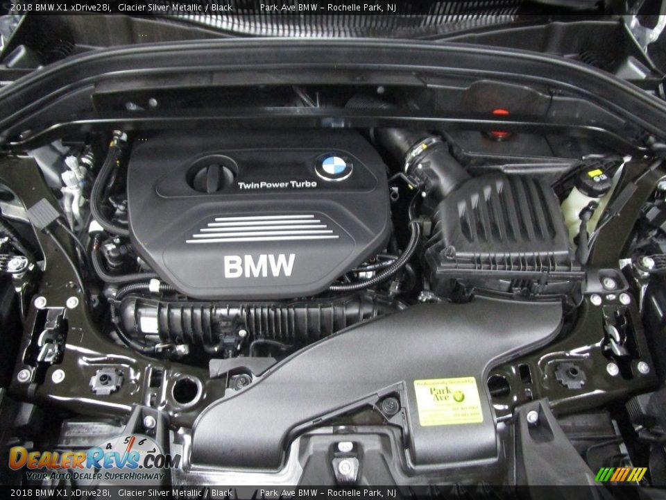 2018 BMW X1 xDrive28i Glacier Silver Metallic / Black Photo #27