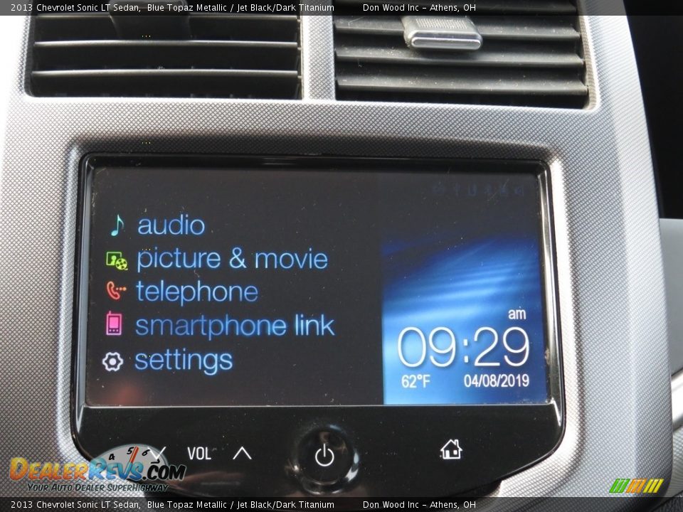 2013 Chevrolet Sonic LT Sedan Blue Topaz Metallic / Jet Black/Dark Titanium Photo #4