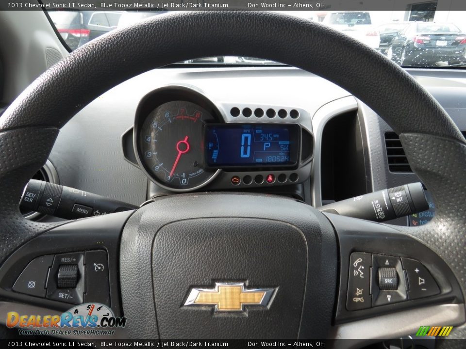 2013 Chevrolet Sonic LT Sedan Blue Topaz Metallic / Jet Black/Dark Titanium Photo #5