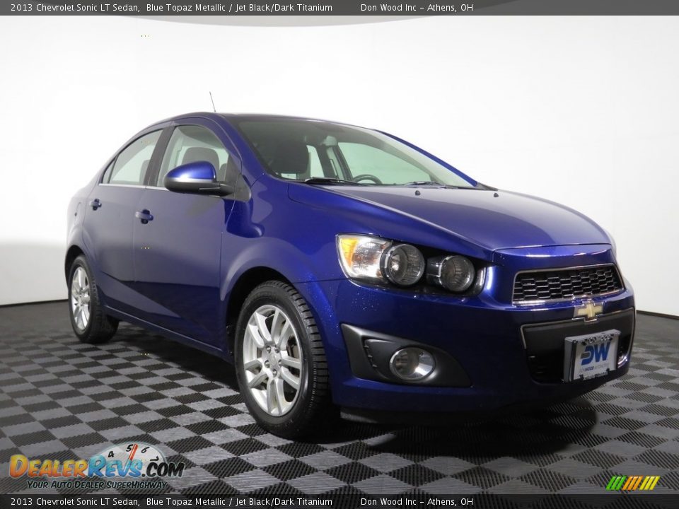 2013 Chevrolet Sonic LT Sedan Blue Topaz Metallic / Jet Black/Dark Titanium Photo #9