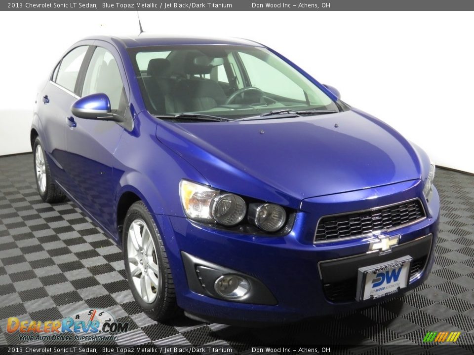 2013 Chevrolet Sonic LT Sedan Blue Topaz Metallic / Jet Black/Dark Titanium Photo #10