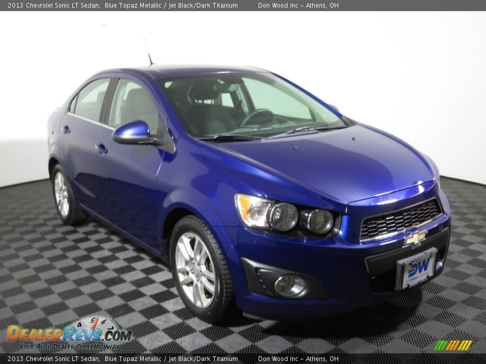 2013 Chevrolet Sonic LT Sedan Blue Topaz Metallic / Jet Black/Dark Titanium Photo #11