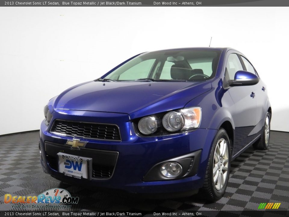 2013 Chevrolet Sonic LT Sedan Blue Topaz Metallic / Jet Black/Dark Titanium Photo #14