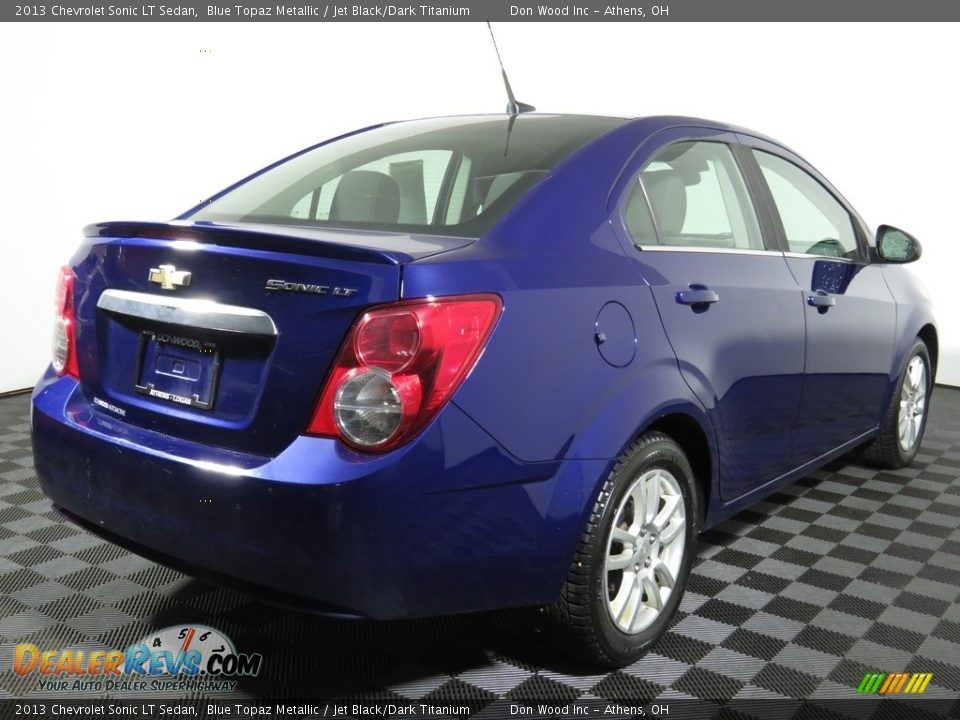 2013 Chevrolet Sonic LT Sedan Blue Topaz Metallic / Jet Black/Dark Titanium Photo #18