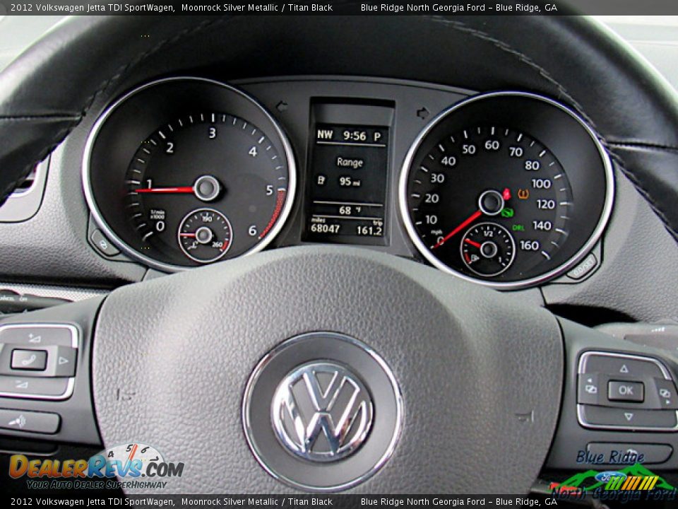 2012 Volkswagen Jetta TDI SportWagen Moonrock Silver Metallic / Titan Black Photo #17