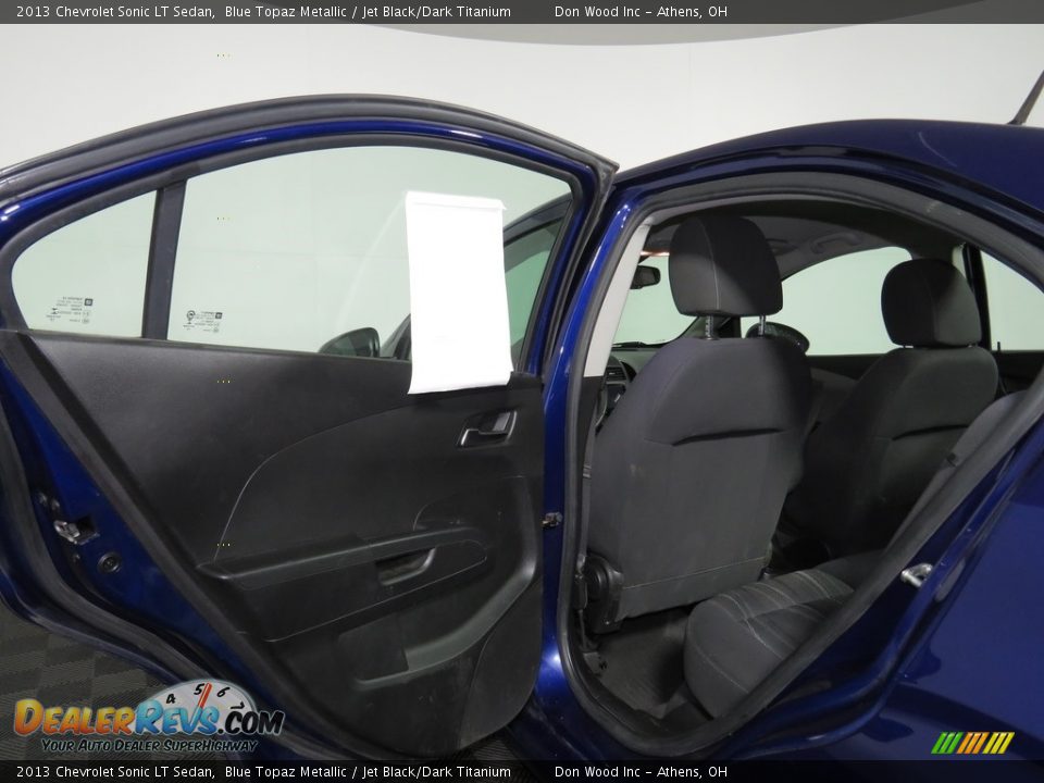 2013 Chevrolet Sonic LT Sedan Blue Topaz Metallic / Jet Black/Dark Titanium Photo #22