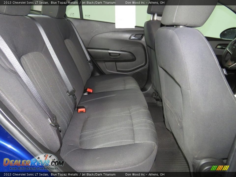 2013 Chevrolet Sonic LT Sedan Blue Topaz Metallic / Jet Black/Dark Titanium Photo #30