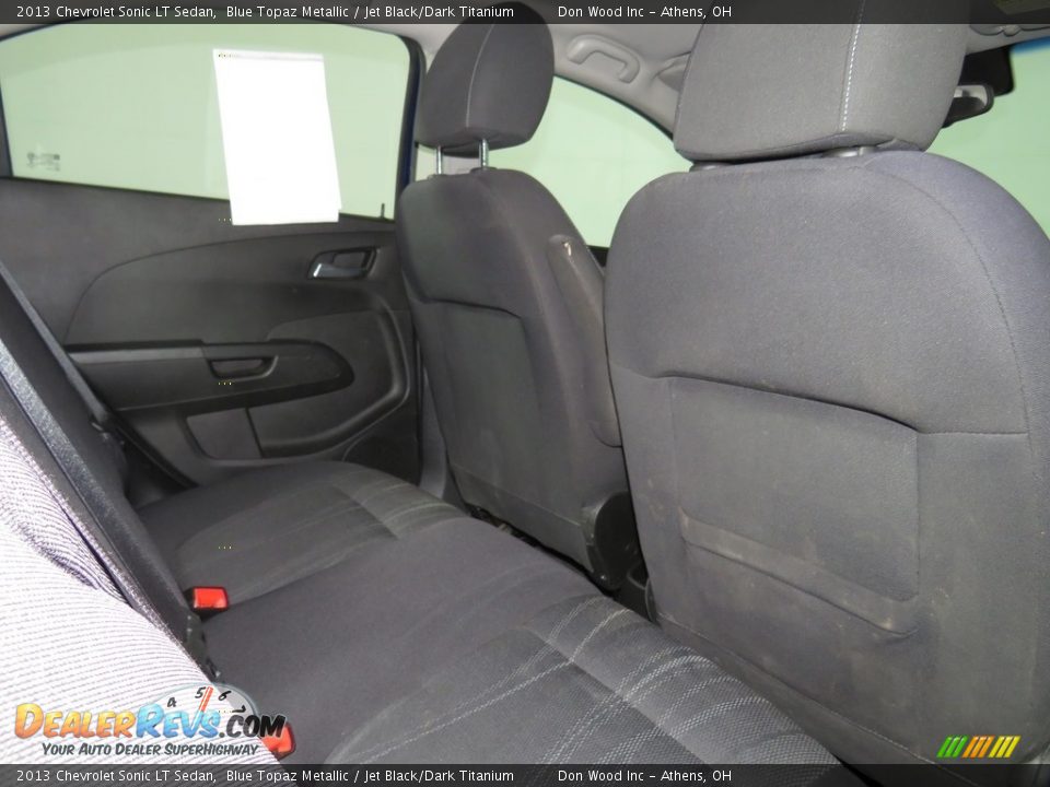 2013 Chevrolet Sonic LT Sedan Blue Topaz Metallic / Jet Black/Dark Titanium Photo #32