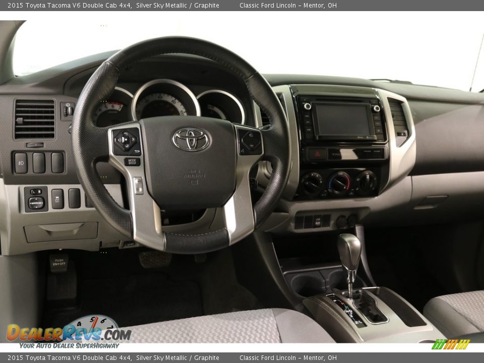 2015 Toyota Tacoma V6 Double Cab 4x4 Silver Sky Metallic / Graphite Photo #6
