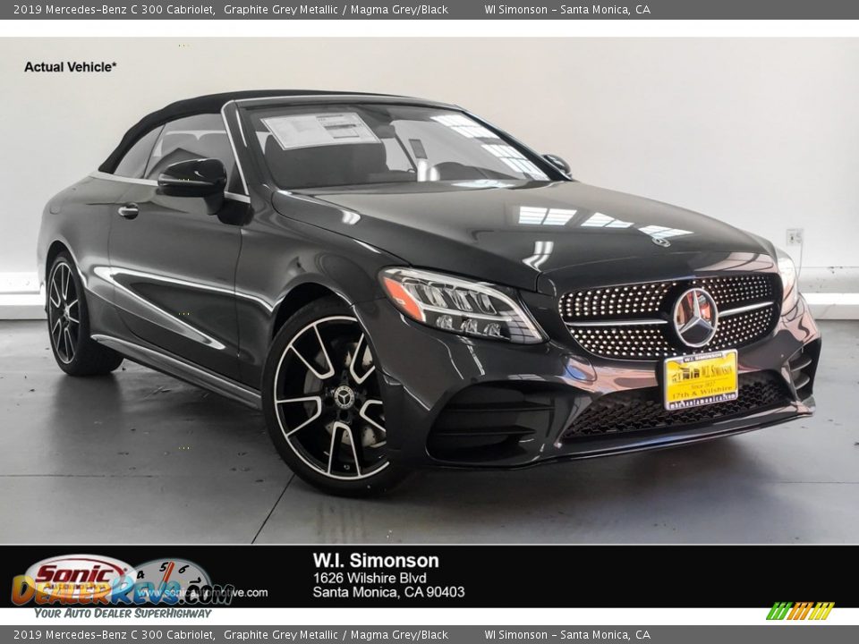 2019 Mercedes-Benz C 300 Cabriolet Graphite Grey Metallic / Magma Grey/Black Photo #1