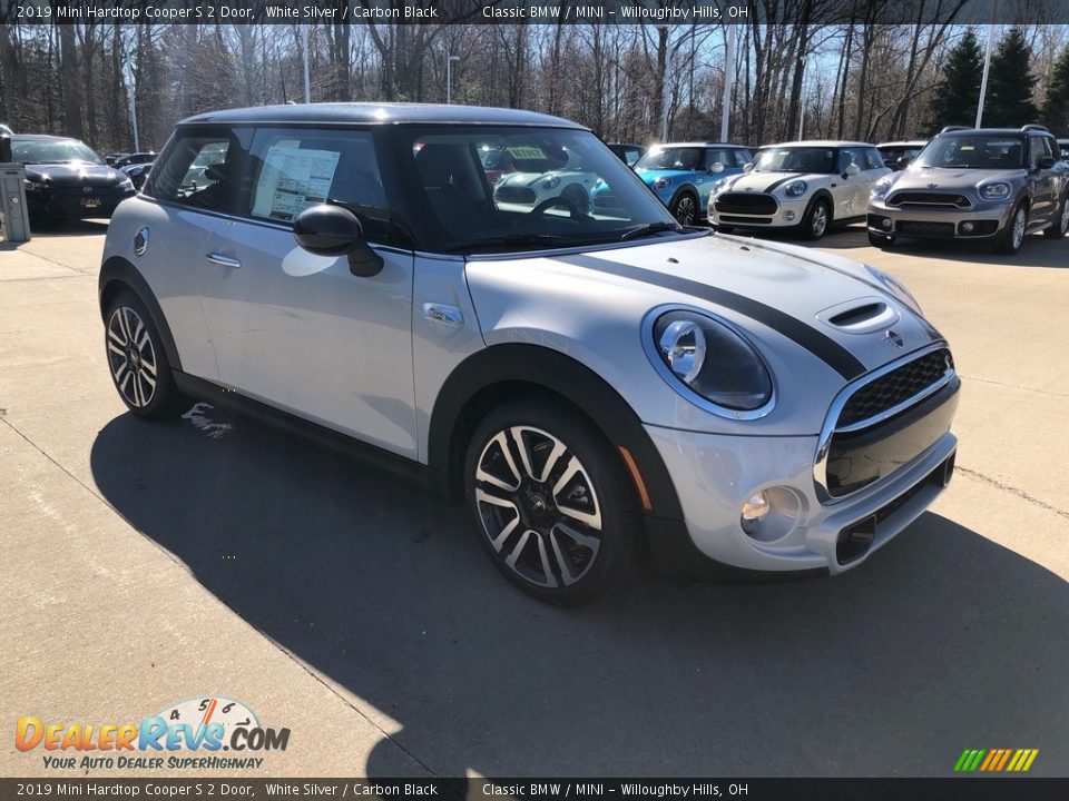 2019 Mini Hardtop Cooper S 2 Door White Silver / Carbon Black Photo #1