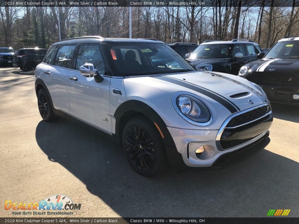 2019 Mini Clubman Cooper S All4 White Silver / Carbon Black Photo #1