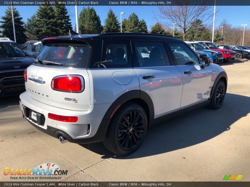 2019 Mini Clubman Cooper S All4 White Silver / Carbon Black Photo #2