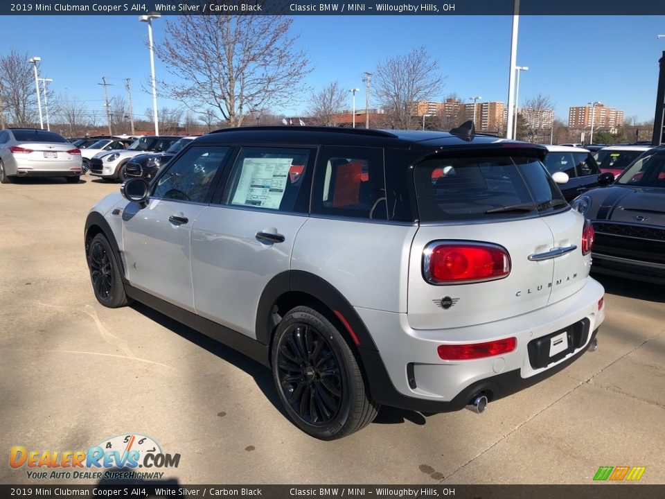 2019 Mini Clubman Cooper S All4 White Silver / Carbon Black Photo #3
