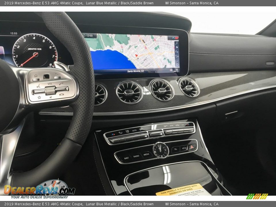 2019 Mercedes-Benz E 53 AMG 4Matic Coupe Lunar Blue Metallic / Black/Saddle Brown Photo #6