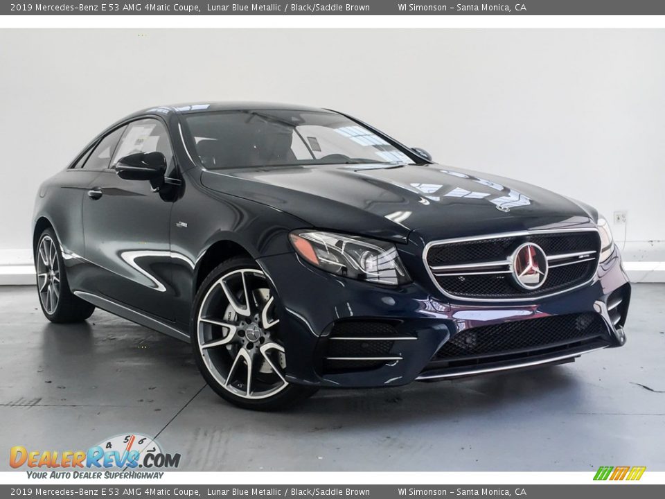 Front 3/4 View of 2019 Mercedes-Benz E 53 AMG 4Matic Coupe Photo #12