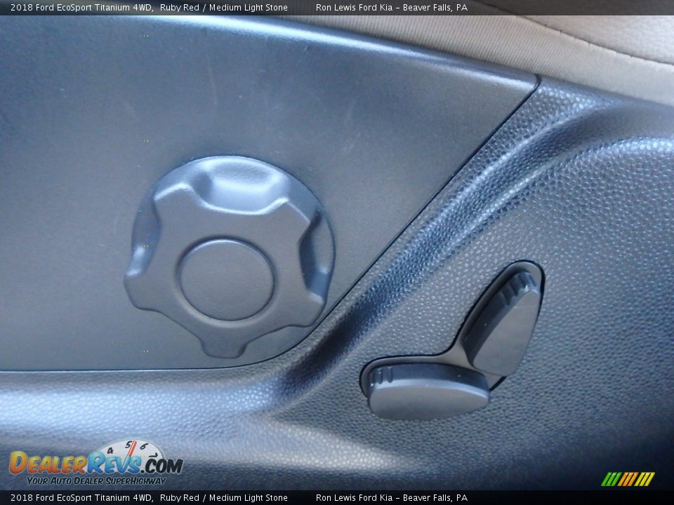 2018 Ford EcoSport Titanium 4WD Ruby Red / Medium Light Stone Photo #15