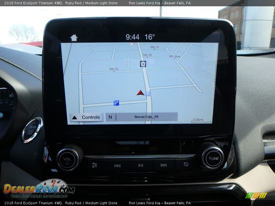 2018 Ford EcoSport Titanium 4WD Ruby Red / Medium Light Stone Photo #18
