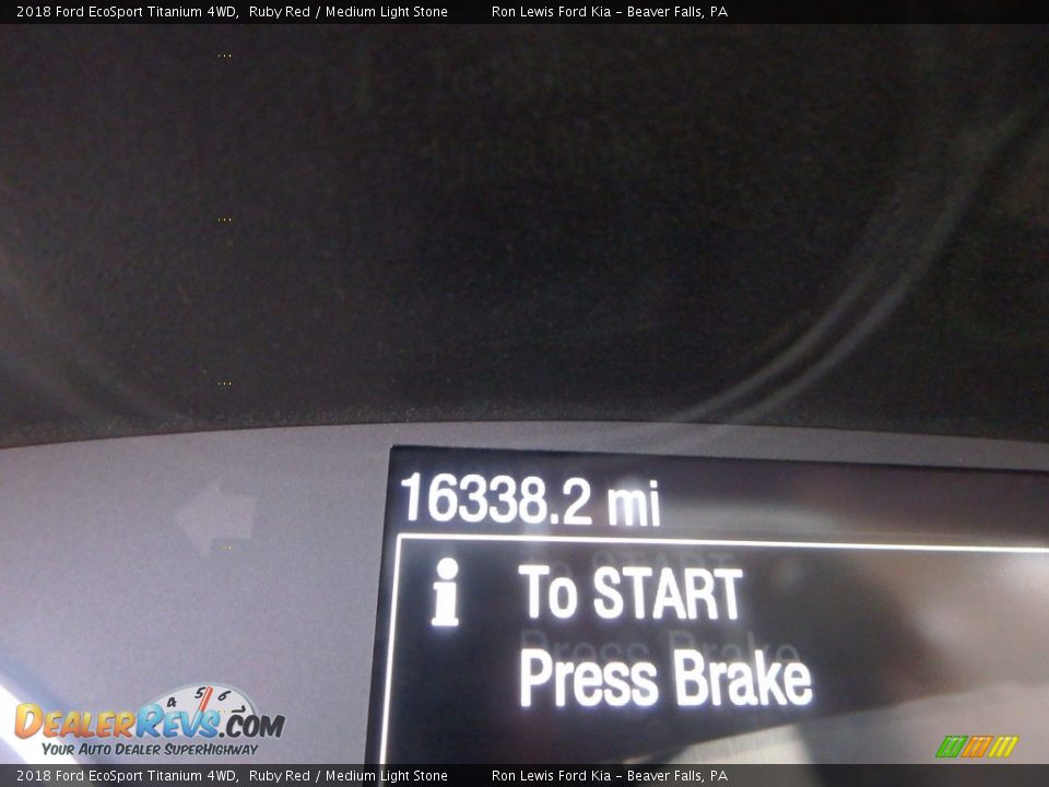 2018 Ford EcoSport Titanium 4WD Ruby Red / Medium Light Stone Photo #20