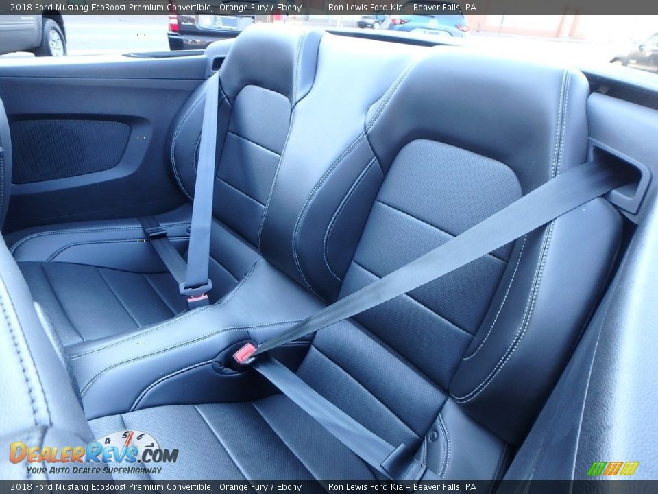 Rear Seat of 2018 Ford Mustang EcoBoost Premium Convertible Photo #12