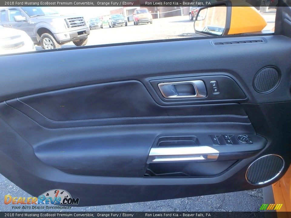 Door Panel of 2018 Ford Mustang EcoBoost Premium Convertible Photo #15