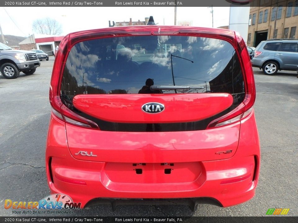 2020 Kia Soul GT-Line Inferno Red / Gray Two-Tone Photo #3