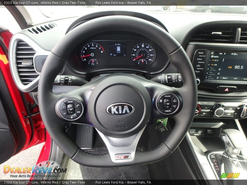 2020 Kia Soul GT-Line Steering Wheel Photo #17