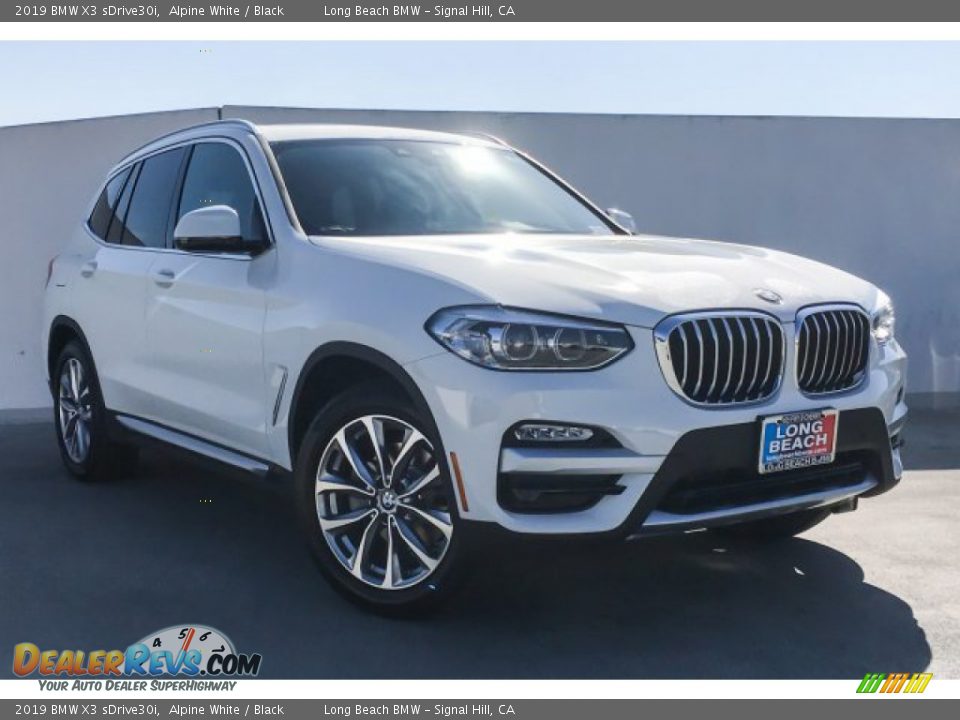 2019 BMW X3 sDrive30i Alpine White / Black Photo #12
