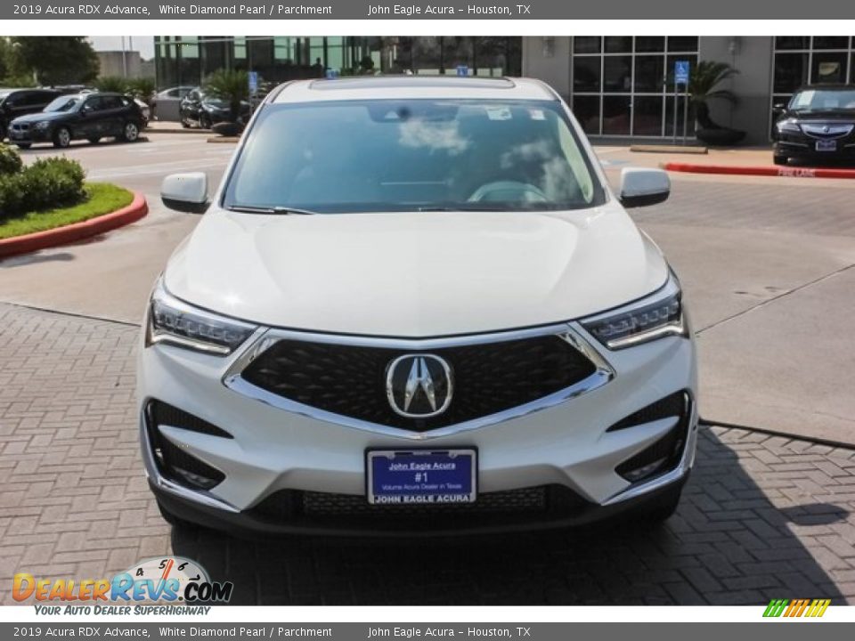 2019 Acura RDX Advance White Diamond Pearl / Parchment Photo #2