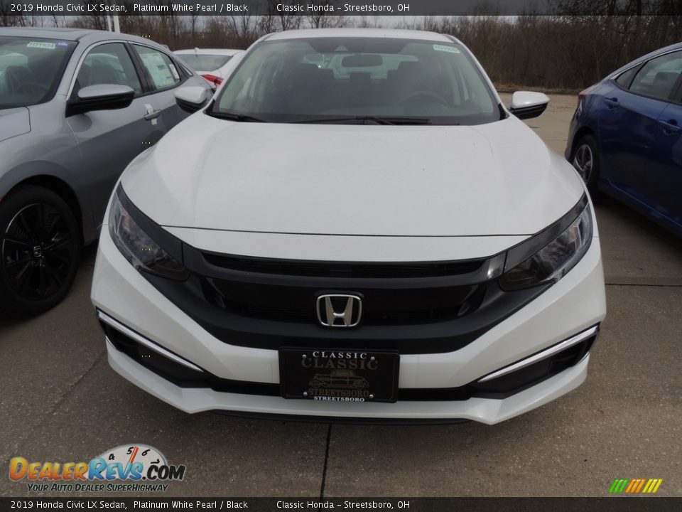2019 Honda Civic LX Sedan Platinum White Pearl / Black Photo #2