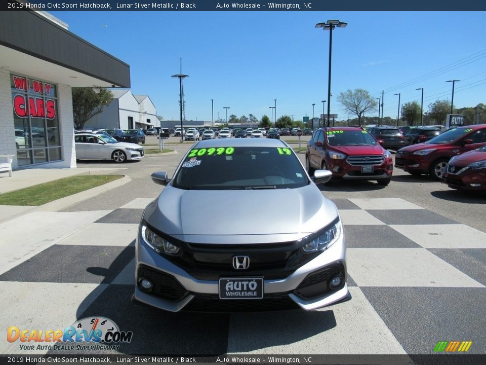2019 Honda Civic Sport Hatchback Lunar Silver Metallic / Black Photo #2