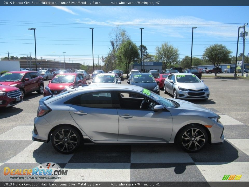 2019 Honda Civic Sport Hatchback Lunar Silver Metallic / Black Photo #3