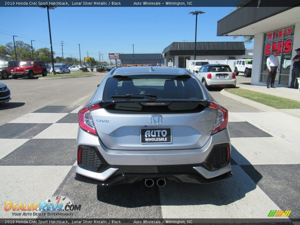 2019 Honda Civic Sport Hatchback Lunar Silver Metallic / Black Photo #4