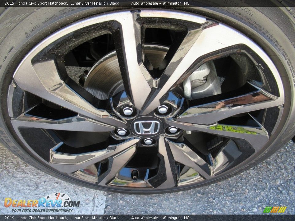 2019 Honda Civic Sport Hatchback Lunar Silver Metallic / Black Photo #7