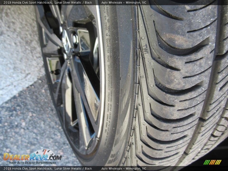 2019 Honda Civic Sport Hatchback Lunar Silver Metallic / Black Photo #8