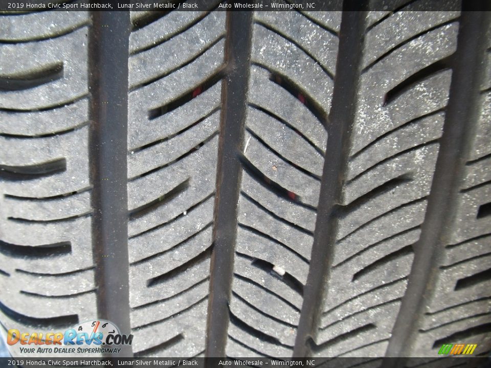 2019 Honda Civic Sport Hatchback Lunar Silver Metallic / Black Photo #9