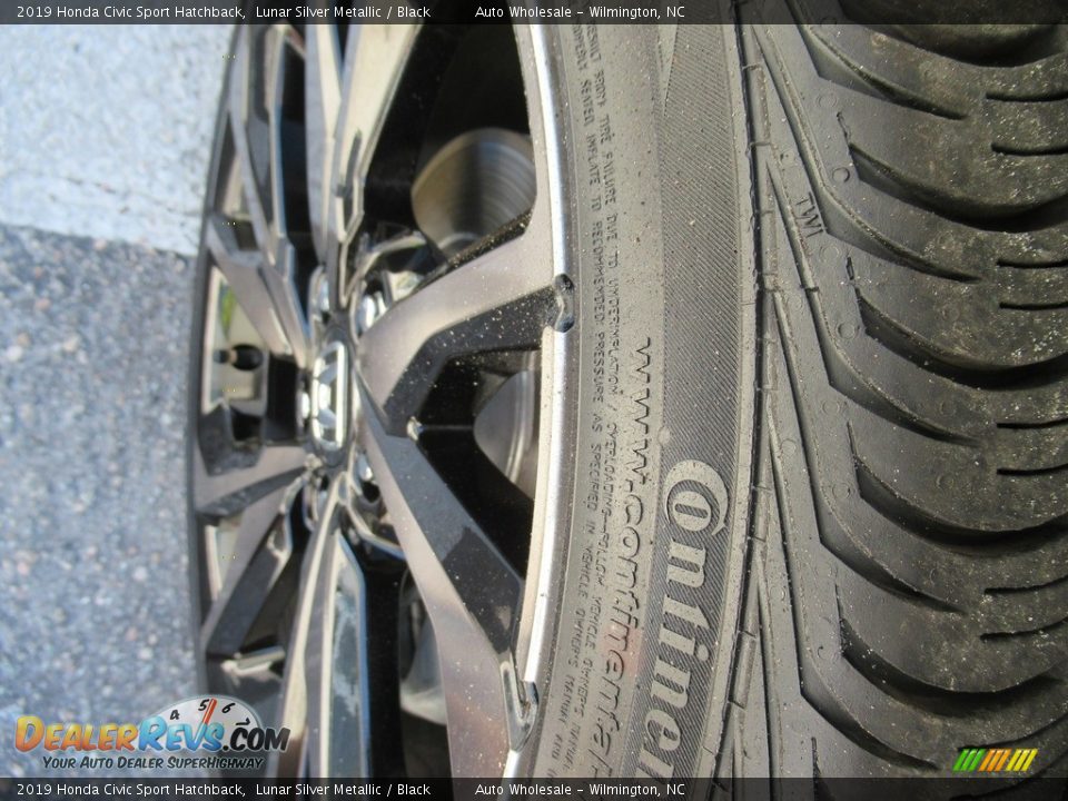2019 Honda Civic Sport Hatchback Lunar Silver Metallic / Black Photo #10