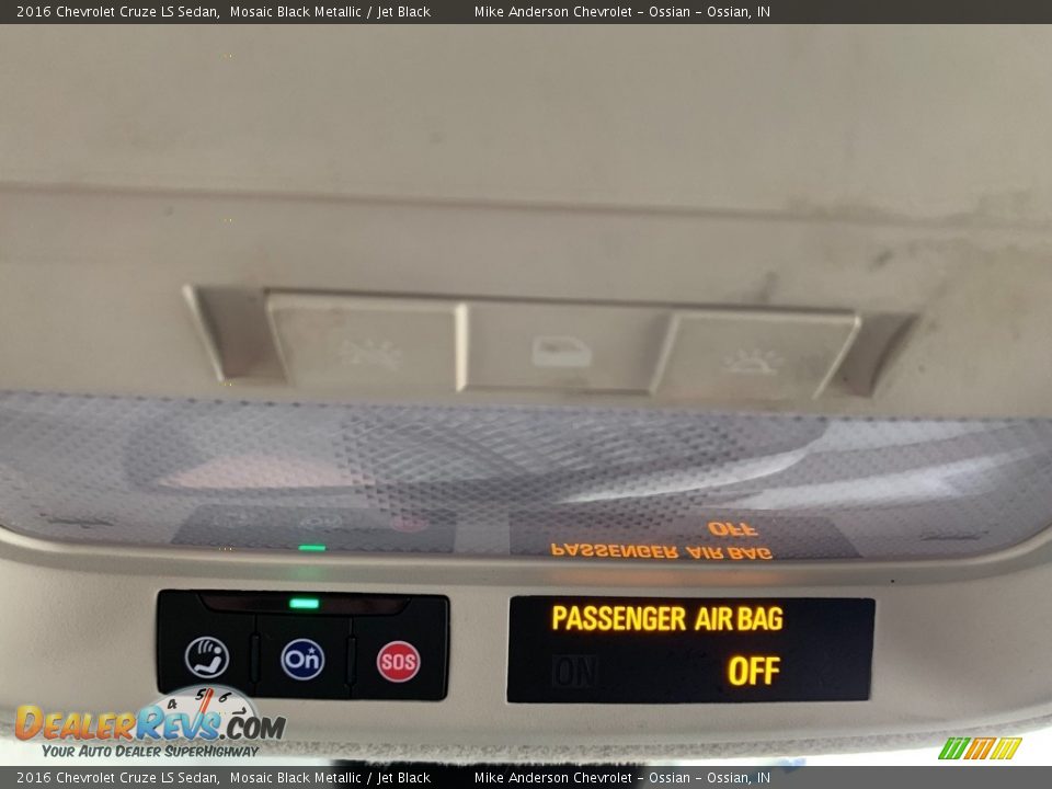 2016 Chevrolet Cruze LS Sedan Mosaic Black Metallic / Jet Black Photo #4
