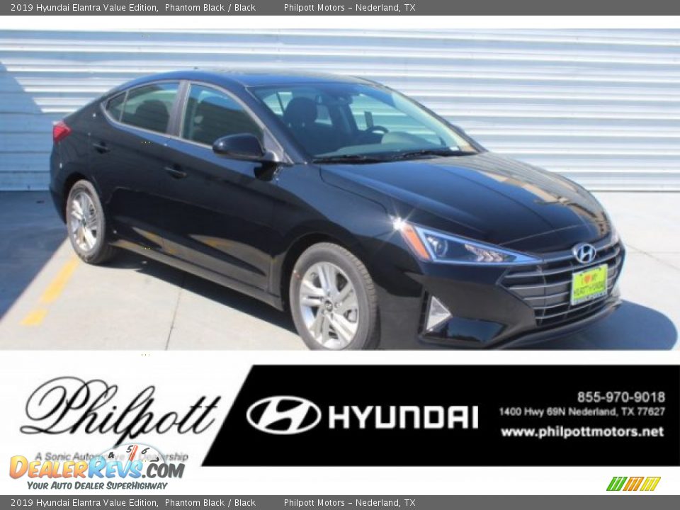 2019 Hyundai Elantra Value Edition Phantom Black / Black Photo #1