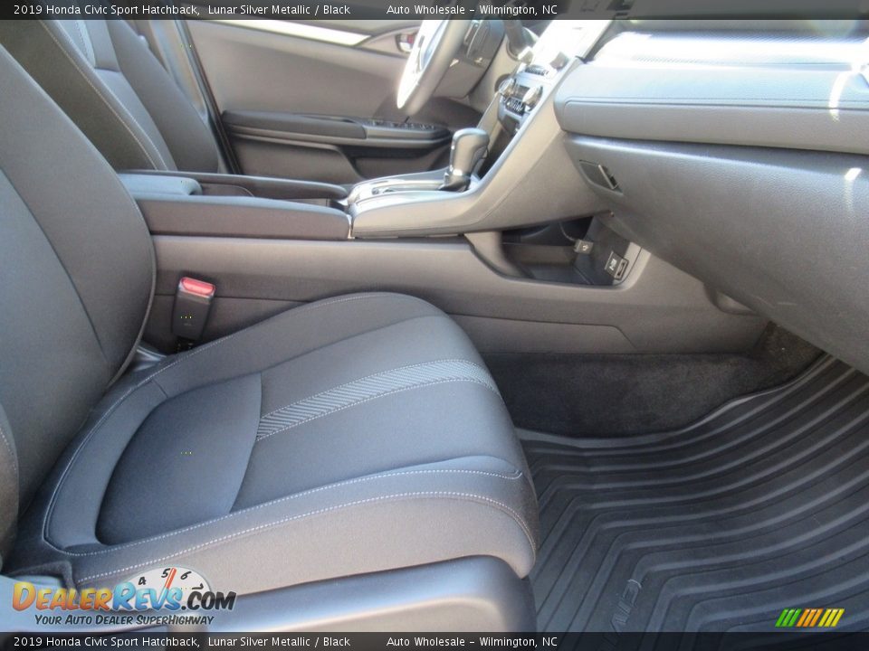 2019 Honda Civic Sport Hatchback Lunar Silver Metallic / Black Photo #13