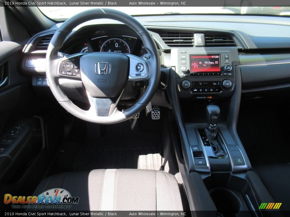 2019 Honda Civic Sport Hatchback Lunar Silver Metallic / Black Photo #15