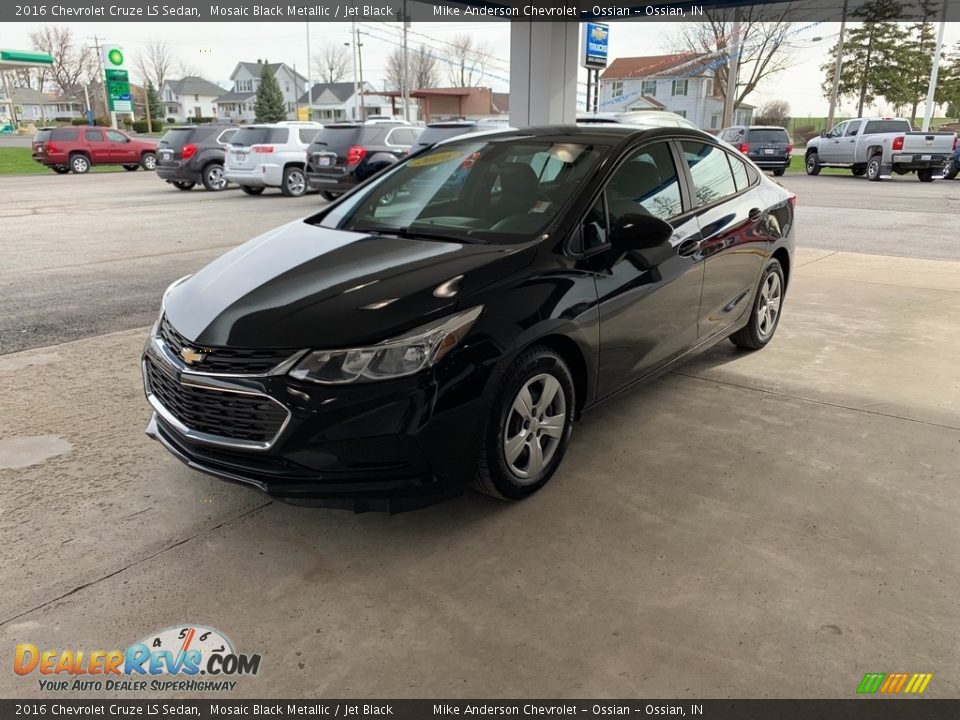 2016 Chevrolet Cruze LS Sedan Mosaic Black Metallic / Jet Black Photo #11